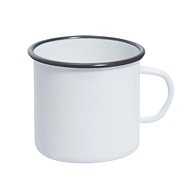 Olymp, white enamel mug 8 cm, 0,4 l (211/01) - Mug