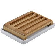 Natava ceramic soap dish with bamboo pad - Soap Dish
