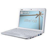 - MSI U100 WIND ENG bílý/ I-Atom 1,6GHz/ 10" WSVGA/ 1GB/ 80GB 5.4k/ WF/ BT/ CAM/ XP Ho ENG - Laptop