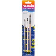 NEBULO size 4, 6, 10, natural - set of 3 - Brush