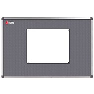 NOBO Elipse gray 120x90 cm - Fabric notice board