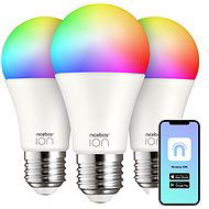 Niceboy SmartBulb RGB E27, 9 W, set 3 ks - LED žárovka