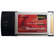 Edimax EW-7107PCG 32-bit CardBus PCMCIA WLAN 802.11b/g (11/54Mbps) - 