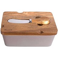 Kinghoff Husla Hygge Grey Ceramic butter dish 73971 - Butter Dish