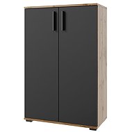 Cheapest furniture NEJBY GIANNI chest of drawers, oak wotan/anthracite - Chest of Drawers