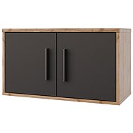 Cheapest furniture Cupboard extension NEJBY GIANNI with door, oak wotan/anthracite - Wardrobe