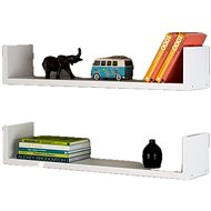 Cheapest furniture - Crown hanging shelves - 2 pcs, white - Shelf