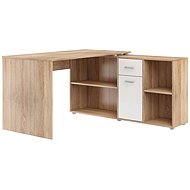 Cheapest furniture Rothing right, oak sonoma/white gloss - Writing Desk