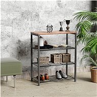 Cheapest furniture AUBERTA, oak/gray - Shoe Rack