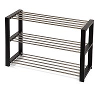 Cheapest furniture Ponzor 3 Shoe rack, black/metal - Shoe Rack