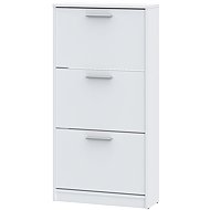 Cheapest furniture Sarel Shoe rack with 3 recesses, white - Shoe Rack