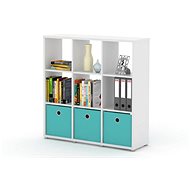 Nejlevnější nábytek Regál RM 33, bílý - Shelving Unit
