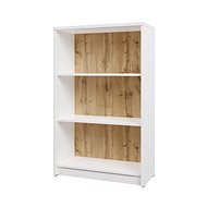 Cheapest furniture Low shelf Nejby Gianni, white / oak wotan - Shelving Unit