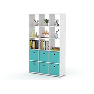 Nejlevnější nábytek Regál RM 53, bílý - Shelving Unit