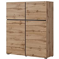Cheapest furniture Bonifacio 4D, oak wotan/black - Chest of Drawers