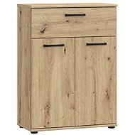 Cheapest furniture Dunanuej 1 with drawer, oak artisan, 5 years warranty - Chest of Drawers