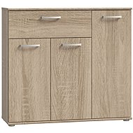 Cheapest furniture Dunanuej 2 with drawer, oak sonoma, 5 years warranty - Chest of Drawers