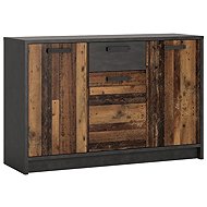 Cheapest furniture Livana 3D1S Chest of drawers, matera dark/old style - Chest of Drawers