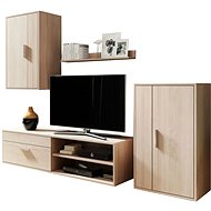 Nejlevnější nábytek NEJBY v barvě dub sonoma - Obývací stěna