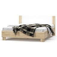 Cheapest Kabir furniture with grid 180 × 200 cm, oak sonoma/white - Bed