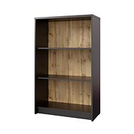 Cheapest furniture Nejby Gianni, black/oak wotan - Shelving Unit