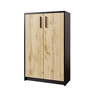 Cheapest furniture Nejby Gianni, cabinet, black/oak wotan - Cabinet