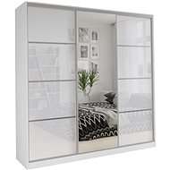 Cheapest furniture Litolaris 200 with mirror, white gloss - Wardrobe