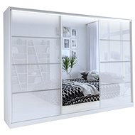 Cheapest furniture Litolaris 250 with mirror, white gloss - Wardrobe