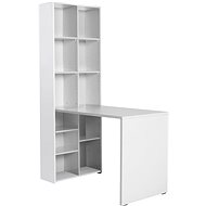 Cheapest furniture - Table with shelf INGLIS, white - Writing Desk