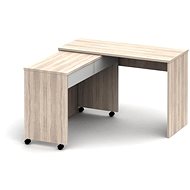 Cheapest furniture - GEMMIFERA folding desk, sonoma oak/white - Writing Desk