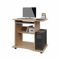 Cheapest furniture - Practical PC desk with pull-out top NEJBY LYLE, oak sonoma - Writing Desk