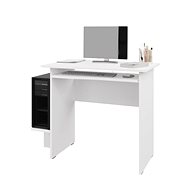 Cheapest furniture - PC desk with pull-out top NEJBY ELIJAH, white - Writing Desk