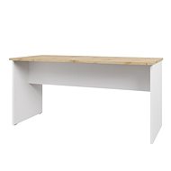 Cheapest furniture - NEJBY GIANNI meeting table, white/oak wotan - Writing Desk