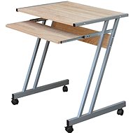 Cheapest furniture - PC table on wheels PARICUTIN, beech - Writing Desk