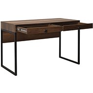 Cheapest furniture - Writing desk KESERWAN 2 with drawers, walnut - Writing Desk