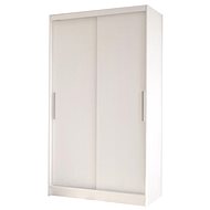 Cheapest furniture - Wardrobe with sliding doors SILVERIO I, white - Wardrobe
