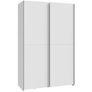 Cheapest furniture - Wardrobe with sliding doors KEBAN, white - Wardrobe