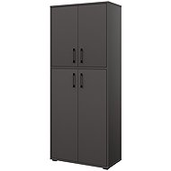 Nejby Gianni Premium Shelved wardrobe, body: anthracite, door: anthracite - Wardrobe
