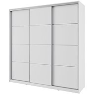 Cheapest furniture Nejby Barnaba 200 cm with sliding doors, 4 drawers and 2 wardrobe rods, white - Wardrobe