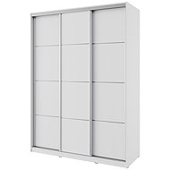 Cheapest furniture Nejby Barnaba 150 cm with sliding doors, 4 drawers and 2 wardrobe rods, white - Wardrobe