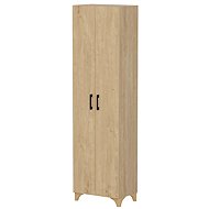 Cheapest furniture Halivcan shelved wardrobe, sapphire oak - Wardrobe