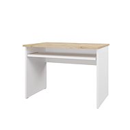 Cheapest furniture Nejby Gianni, PC table, white / oak wotan - Writing Desk