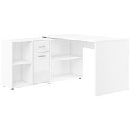 Cheapest furniture Rothing left, white / white gloss - Writing Desk
