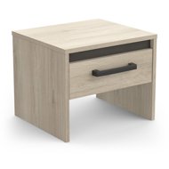 Cheapest furniture Tody Bedside table with drawer, oak kronberg/oak waterford - Night Stand