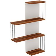 Cheapest furniture Wall shelf AMYTIS, pine/white - Shelf