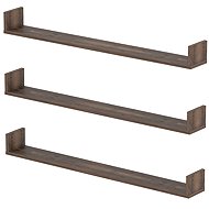 Cheapest furniture Halyor Set of 3 wall shelves 120 cm, lydia - Shelf