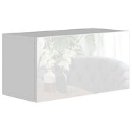 Cheapest furniture Hanging cabinet Antofalla type 5, white/white gloss - Shelf