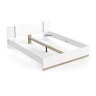 Cheapest furniture TODY 160 × 200 cm, white/oak kronberg - Bed