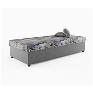 Cheapest furniture NEJBY ZALA, grey with pattern - Bed
