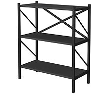 Cheapest furniture Mebru, metal, 86 cm, black/anthracite - Shelving Unit